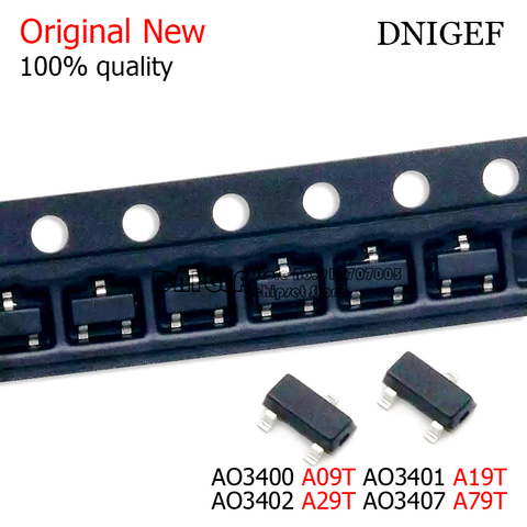 50PCS AO3400 A09T AO3401 A19T AO3402 A29T AO3407 A79T SMD transistor ► Photo 1/1