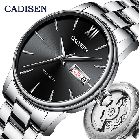 CADISEN Men Watch Automatic Mechanical Watches Japan NH36A Role Date Week Top Luxury Brand Wrist watch Clock Relogio Masculino ► Photo 1/6