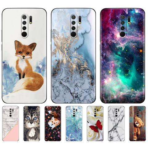 For xiaomi redmi 9 Case Soft Silicon Back Cover Phone Case For redmi 9 Case 6.53 inch etui coque bumper black tpu case ► Photo 1/6