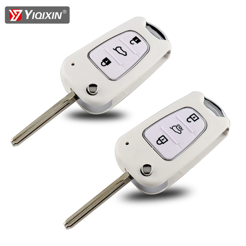 YIQIXIN For Hyundai IX35 I30 Remote Car Key Shell For Kia Rio 3 Picanto Sportage K2 K3 K5 Soul Cerato Ceed White Key Case Cover ► Photo 1/6