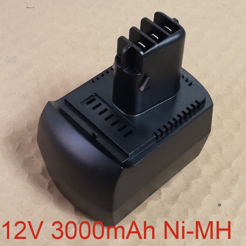 12V 3.0Ah Ni-MH Rechargeable Battery for Metabo cordless Electric drill screwdriver BZ12SP BS 12 SP BSZ 12 ► Photo 1/4