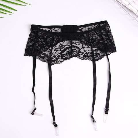 Women Lace Thigh Highs Stockings Sexy Suspenders Garter Belt Suspender Set Lingerie Garters For Stockings Women's Intimates ► Photo 1/6