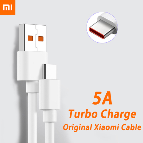 Original Xiaomi 5A Usb Type C Cable Charger Turbo Fast Charging Xiaomi Mi 11 10 Pro 5G 9 Poco M3 X3 NFC Redmi Note10 K30s Tipo C ► Photo 1/6