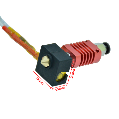 Upgraded kits MK10 24V 50W Heater cable 100K Thermistor 3D Printer J-head hotend for 1.75mm Filament Extruder 0.4mm Nozzle ► Photo 1/6