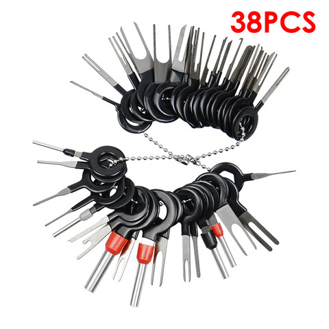 Remove Tool 3-38pcs/Set Auto Car Plug Circuit Board Wire Harness Terminal Removal Tool Pick Connector Crimp Pin Back Needle ► Photo 1/5