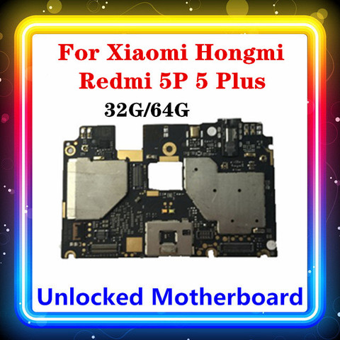 for Xiaomi Hongmi Redmi 5 plus 5p Motherboard 64G 32G Replaced With Full Chips Android OS Clean Main Board ► Photo 1/1