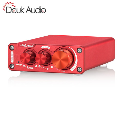 Douk Adio Hi-Fi TPA3116 Digital Power Amplifier Hi-Fi Audio Stereo Amp With Treble Bass Control 200-Watt High Power ► Photo 1/6