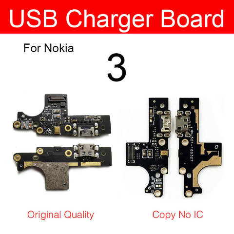 Microphone & Usb Charger Board For Nokia 3 TA-1020 TA-1032 Micro USB charging Jack Port Dock Connector board Flex Cable Parts ► Photo 1/3