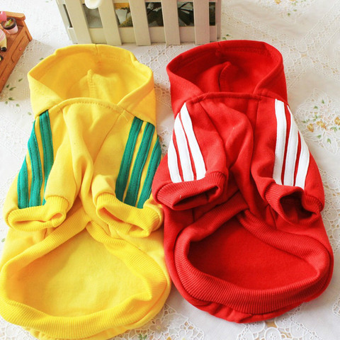 Hoodie Dog Clothes Pet Striped for Dogs Clothing Super Small Outfits Cute Autumn Yorkies Warm Yollow Cotton Boy Ropa Para Perro ► Photo 1/6