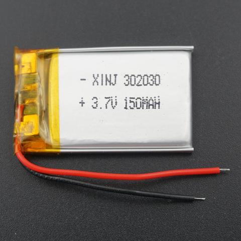 XINJ 3.7V 150 mAh li Lithium Polymer Battery Li po cell 302030 For DVC smart watches mp4 headphones bluetooth earphone speaker ► Photo 1/6