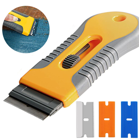 Scraper With A Blade One-Sided Razor Painting Scraper Blade Remover Cleaner  Car Window Viny Film Sticker Cleaning Tool