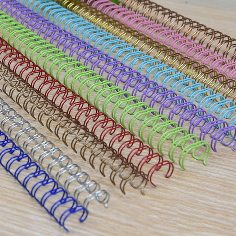 100pcs/50pcs Metal YO Double Coil Calendar Binding Coil Notebook Spring Book Ring Wire O Binding A4 Binders Double Wire Binding ► Photo 1/6