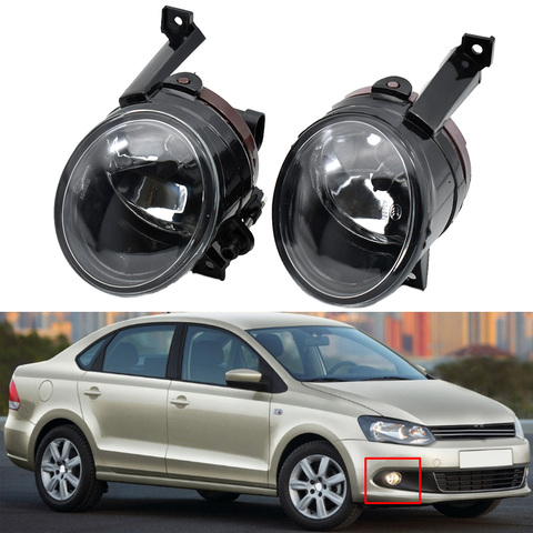 Car Fog Light For Polo Vento Sedan Saloon 2011 2012 2013 2014 2015 2016 Halogen Fog Lamp Fog Light Assembly ► Photo 1/6