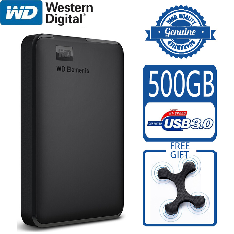 WD Elements 500GB Portable External Hard Drive USB 3.0 HD HDD Capacity SATA Storage Device Original for Computer PS4 TV - Price history & Review | AliExpress Seller - FIGHTING