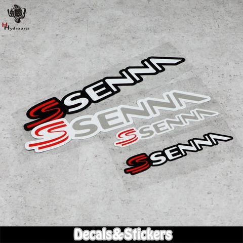 NO.L053 Ayrton Senna 3M Reflective Stickers MOTO GP Car Windshield Glass Sticker Waterproof Decals Racing Motorcycle ► Photo 1/5