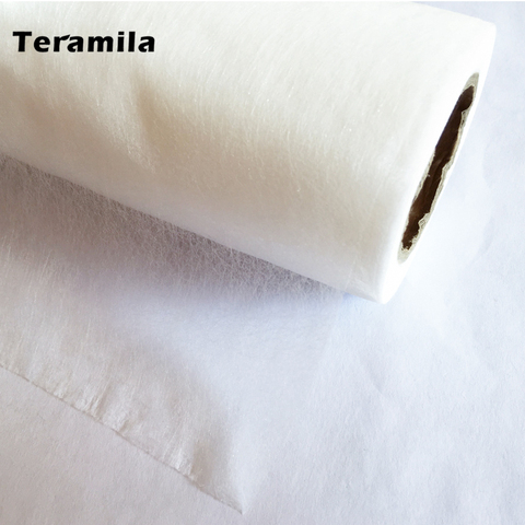 50cmx110cm/Piece Patchwork Interlining Fabrics Telas Double Faced Adhesive Tape Quilting Fabric Cream White Batting Accessory ► Photo 1/6
