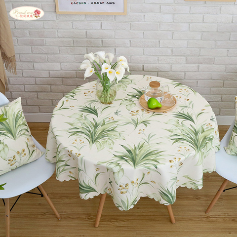 Proud Rose Waterproof Printed Tablecloth Round Table Cover Tea Table Cloth Rural Rectangular Cover Cloth Home Decoration ► Photo 1/6
