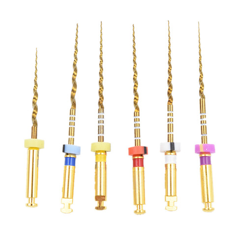 Gold Heat Activation Rotary Files Niti Root Canal Operation Endo Files High Quality Dental Instruments ► Photo 1/6