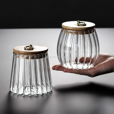 Contracted Sealed Transparent Glass Seasoning Pot Spice Jar with Lid ,Salt Pepper Storage Box Sugar Bowl Kitchen Accessories ► Photo 1/6