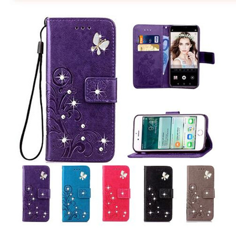 Embossed For BQ 6040L Magic Case Wallet Flip Cover PU Leather Wallet Phone Case For BQ 6040L Magic Book Case With Strap ► Photo 1/6