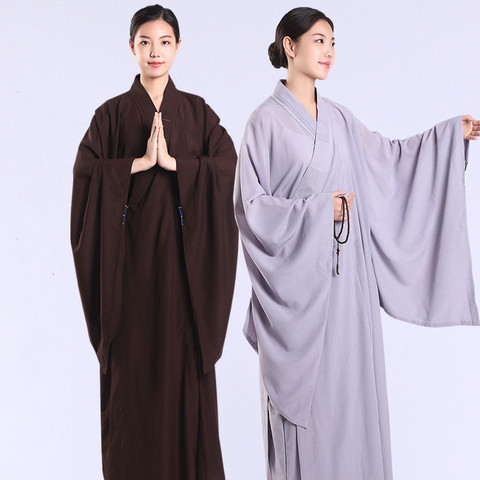 Meditation Zen Shaolin Hanfu Chinese Traditional Clothings for Monk Costume Buddhist Clothing Monk Robe Taoism Tibetan Clothes ► Photo 1/6