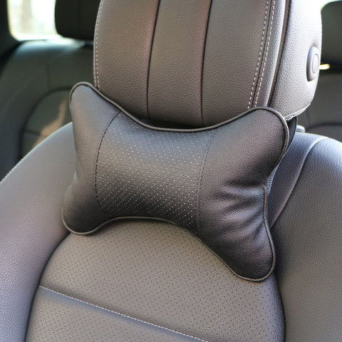 Car Seat Head Neck Pillow PVC Leather Neck Headrest Car Cover Pillow Seat  Headrest Universal For Gaming Chair - AliExpress