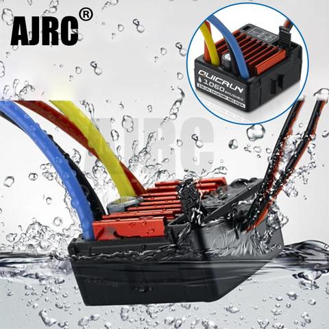 1pcs Original HobbyWing QuicRun 1060 60A Brushed Electronic Speed Controller ESC For 1:10 RC Car Waterproof TRX-4 Axial scx10 II ► Photo 1/6