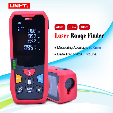 UNI-T 40M 50m 60m Laser Rangefinder Digital Laser Distance Meter battery-powered laser range finder tape distance measurer ► Photo 1/6