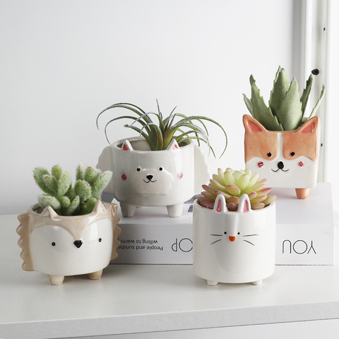 Ceramic flower pot Cartoon Animal plant macetas balcony decorations vaso suculenta planter vertical garden pots cute flowerpot ► Photo 1/6