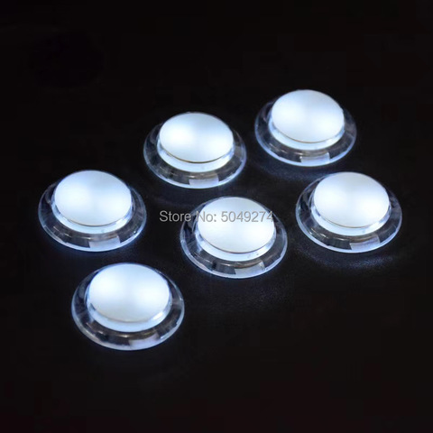 6pcs 30mm 24mm LED copy sanwa obsc Arcade Push Button sanwa Button Switch 5V Illuminated for diy Arcade kit Cabinet pandora box ► Photo 1/6