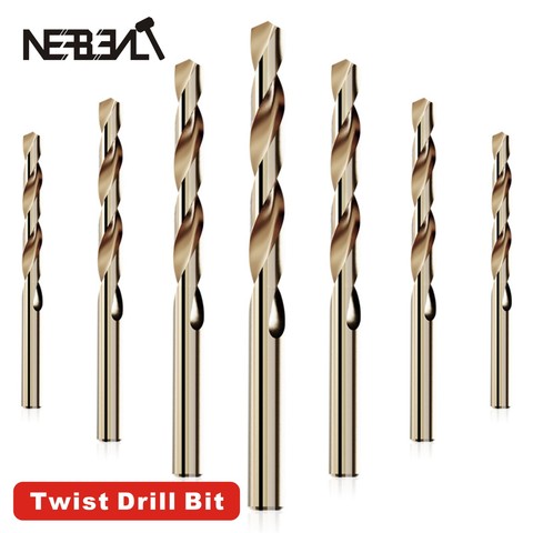 HSS Titanium Coated Twist High Speed Steel Drill Bit Set High Quality Power Drilling Tools for Wood 1/1.5/2/2.5/3/4/5/6/7/8/12mm ► Photo 1/6