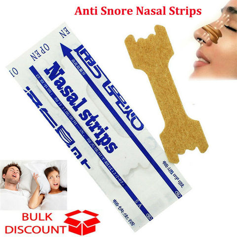 100/50 Pcs Breathe Right Better Nasal Strips Anti Snoring Strips Sleep & Snoring Nasal Strips Easier Better Breathe Health Care ► Photo 1/6