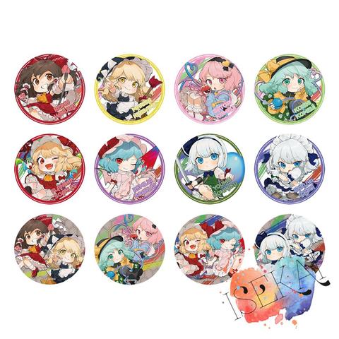 TouHou Project Anime Metal Badge Reimu Marisa Satori Koishi Flandre Remilia Youmu Sakuya Tōhō Project Metal Badge Pins ► Photo 1/2