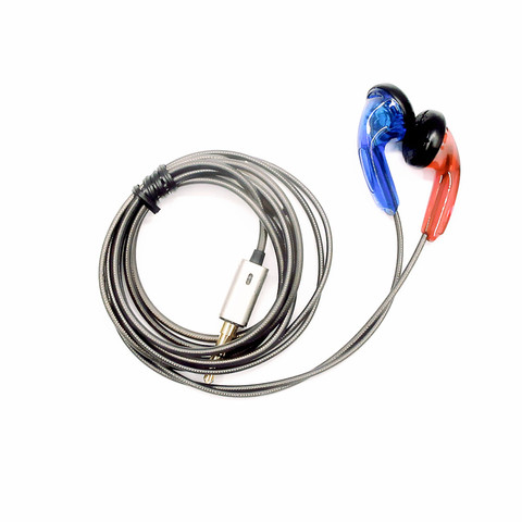 FENGRU DIY Red Blue Tingo TC200 Earbud Earphone HiFi Noise Cancelling EarBuds Flat Head earphone Pk Mx985 Hifi Bass Sound Earbud ► Photo 1/6