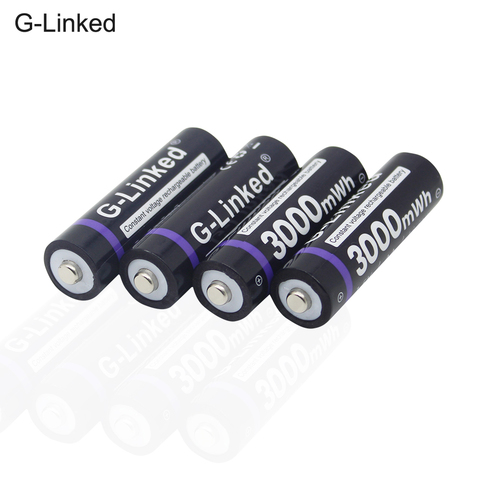 G-Linked Li-ion AA Battery 3000mWh Rechargeable Battery Lithium 1.5 V AA Battery for Clocks, Mice, Computers, Toys ► Photo 1/6