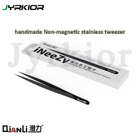 Qianli iNeeZY Handmade Polished Non-magnetic Stainless Tweezer High Hardness Vacuum Plating Process Jump line Tweezer ► Photo 1/5