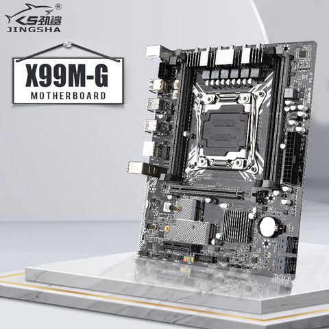 JINGSHA X99 MG motherboard lga 2011-3 support NVME M.2 USB3.0 SATA 3.0 E5-2011v3/V4 CPU and 4*DDR4 2133/2400mhz Server memory ► Photo 1/6