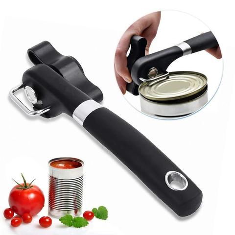 LMETJMA Safe Cut Can Opener Stainless Steel Manual Can Bottle Opener with Smooth Edge Handheld Bottle Tin Opener KC0333 ► Photo 1/6