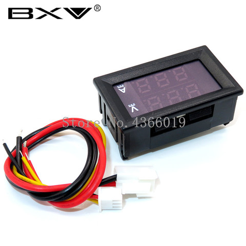 DC 0-100V 10A Digital Voltmeter Ammeter Dual Display Voltage Detector Current Meter Panel Amp Volt Gauge 0.28
