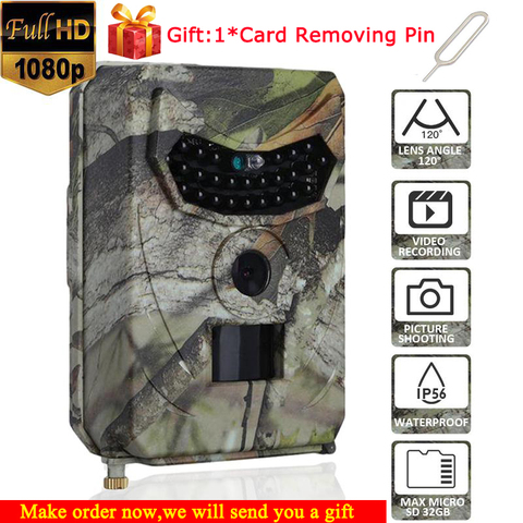 PR100 Hunting Camera Photo Trap 12MP Wildlife Trail Night Vision Trail Thermal Imager Video Cameras for Hunting Scouting Game ► Photo 1/6