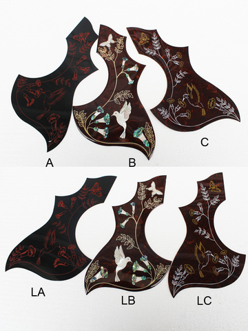 41 Inch  2mm celluloid abalone inlay acoustic guitar pickguards ► Photo 1/6