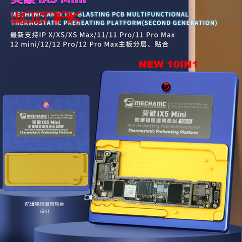 MECHANIC NEW IX5 10IN1 Constant Temperature Heating Table for iphone X XSMAX-11-12 pro max Repair Layered Motherboard Tools ► Photo 1/6