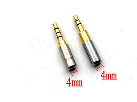 Mini 3.5 mm Stereo/4 Pole Brass Plug Audio Jack Earphone Adapter for DIY  Headset Earphone ► Photo 1/4