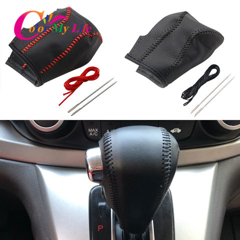 Color My Life AT Car Gear Head Shift Collars Fit for Honda CRV CR-V 2007 - 2014 LHD Automatic Shift Knob Cover Car Styling ► Photo 1/6