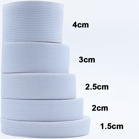 1-5 Meter Flat Elastic Band Sewing Clothing Accessories Nylon Webbing Garment Sewing Accessories Width 1/1.5/ 2/2.5/3/4/5cm ► Photo 1/6