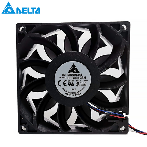 Brand new For delta 90mm fan 92*92*25mm FFB0912SH with original connector dual motor 9025 DC 12V 1.04A ► Photo 1/6