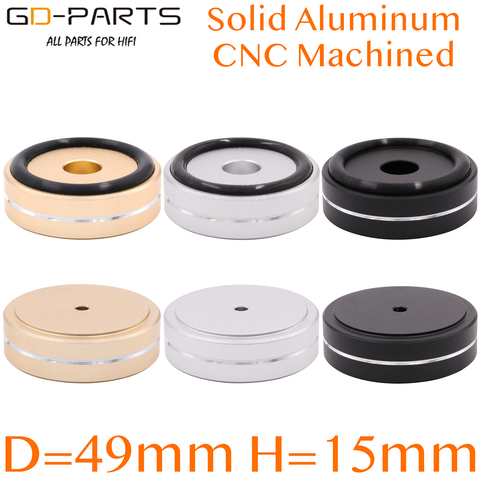 49x15mm Full Aluminum Speaker Cabinet Turntable Isolation Machine Feet Stand Vintage Tube Amplifier DAC CD Player Radio Mat Pad ► Photo 1/6