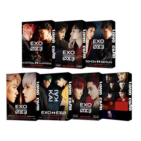 New 30Pcs/set KPOP EXO New OBSESSION 6th Album Photo Card Self Made LOMO Card Photocard ► Photo 1/5