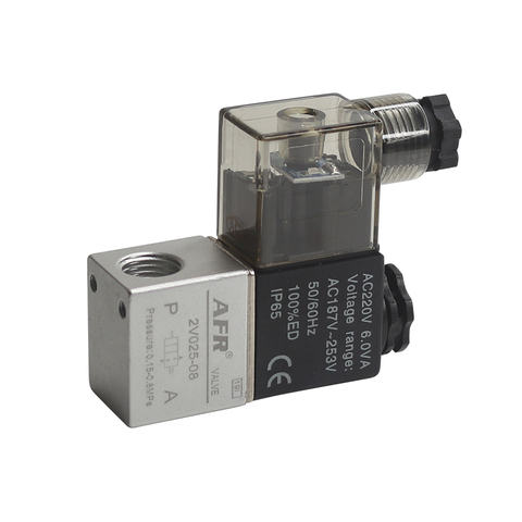 2V025-08 valve 12v 24v 220v airtac type pneumatic solenoid valve  2 Position 2 Port Normally Closed Air Magnetic Valve Pneumatic ► Photo 1/6