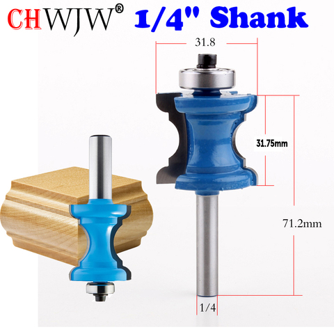 New 1/4'' Shank Bullnose Bead Column Face Molding Router Bit For Woodworking Tools ► Photo 1/4